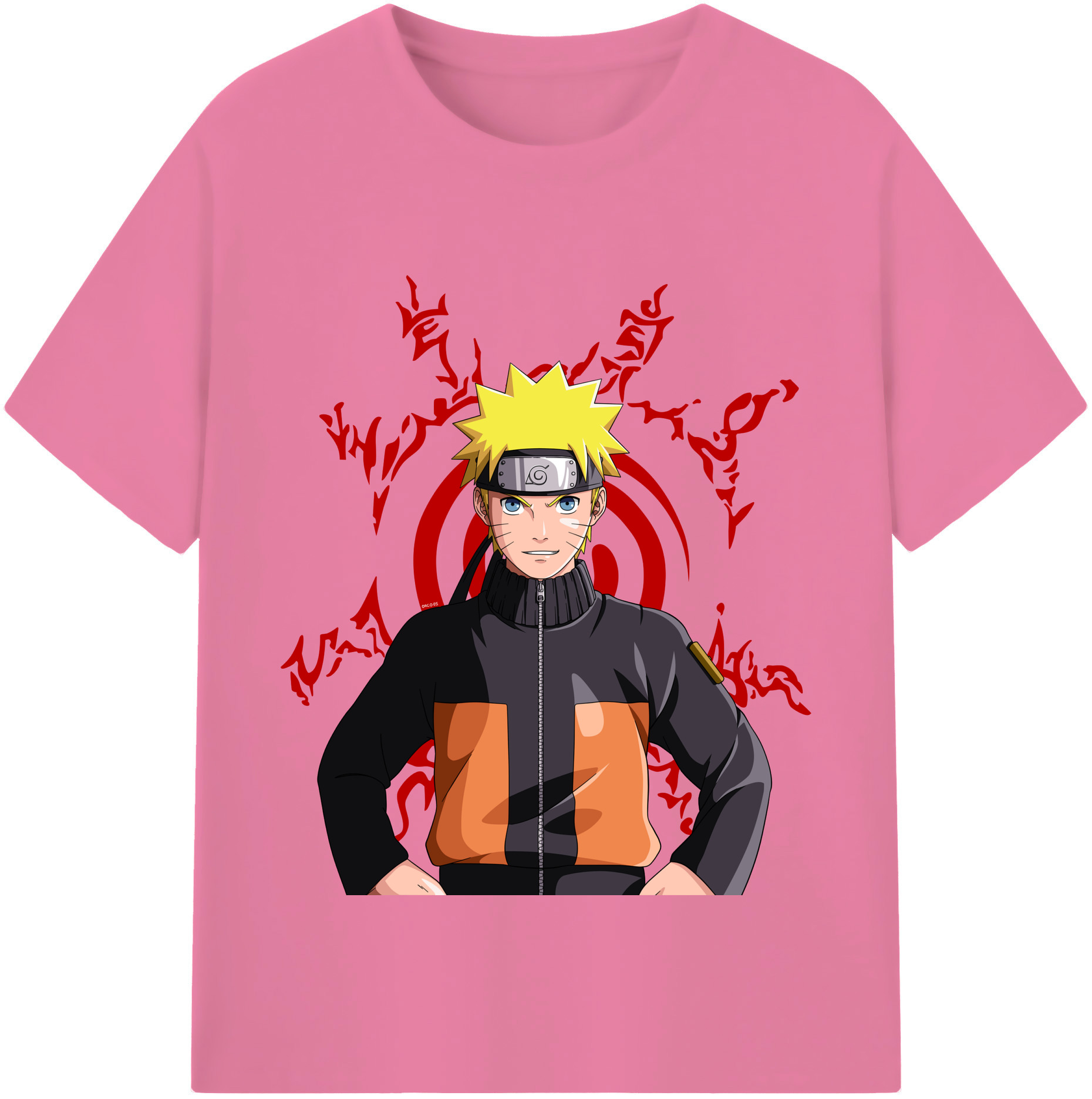 （画像用） NARUTO -ナルト- うずまき ナルト Uzumaki Naruto 綿100％半袖Tシャツ（フロントプリント）